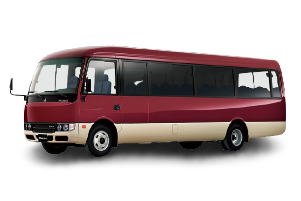 Bus Rosa Fuso, color rojo